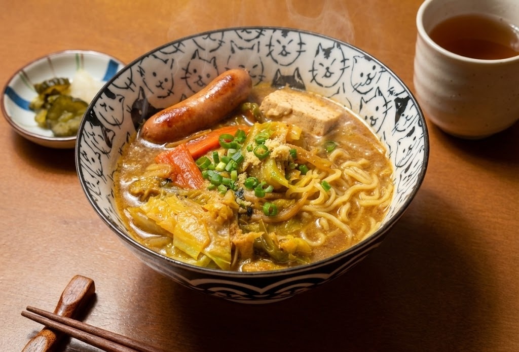 【鍋の残りリメイク】生姜味噌鍋の翌日はこれ！旨味たっぷりズボララーメン